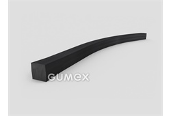 Quadratisches Gummiprofil, 3,7x3,7mm, 60°ShA, NBR, -40°C/+70°C, schwarz, 